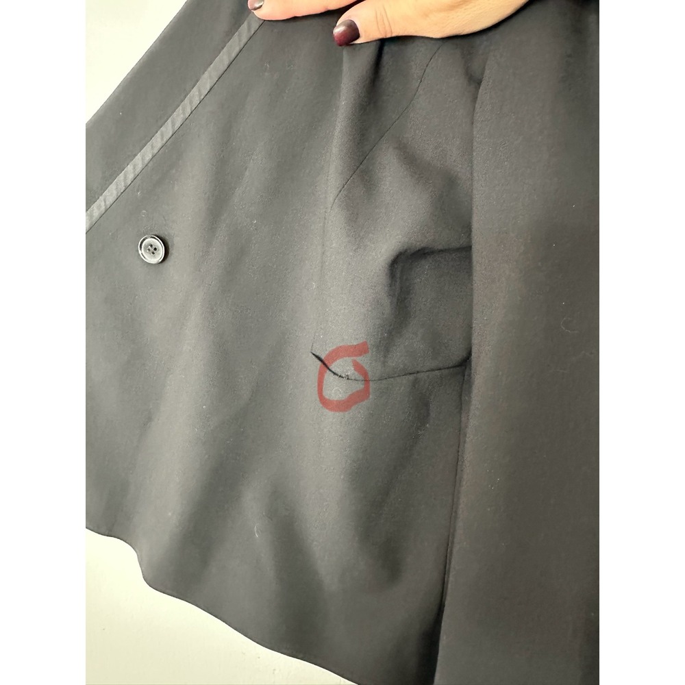 Vince 10 Tuxedo Blazer wool blend Assymetrical Lapel Business single button - Picture 11 of 11